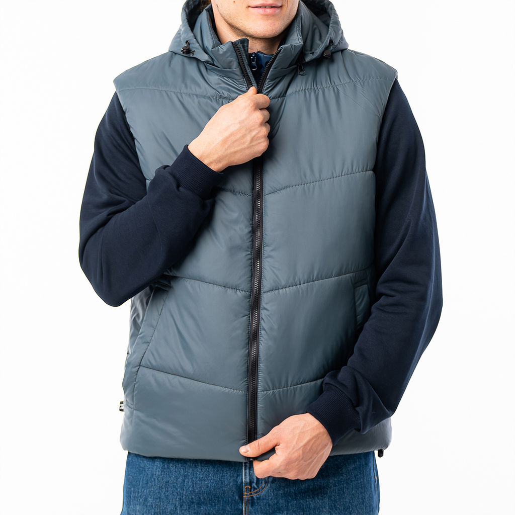 RODOS Жилет мужской осень/весна М-285 Серо-голубой  фото 4