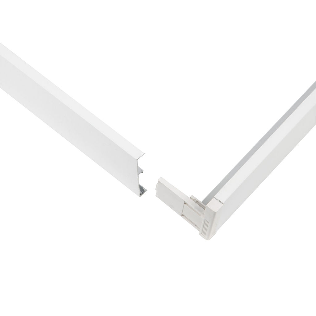 UFL-P60A 6060/H43 WHITE Рамка для накладного и подвесного монтажа универсальных панелей Premium+. 600х600х43мм. Цвет белый. ТМ Uniel