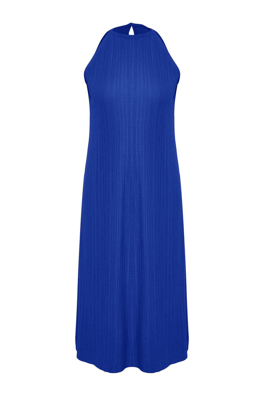 Saks Shift/Duz S?f?r Kol Midi Piliseli Orme Elbise TWOSS23EL00752