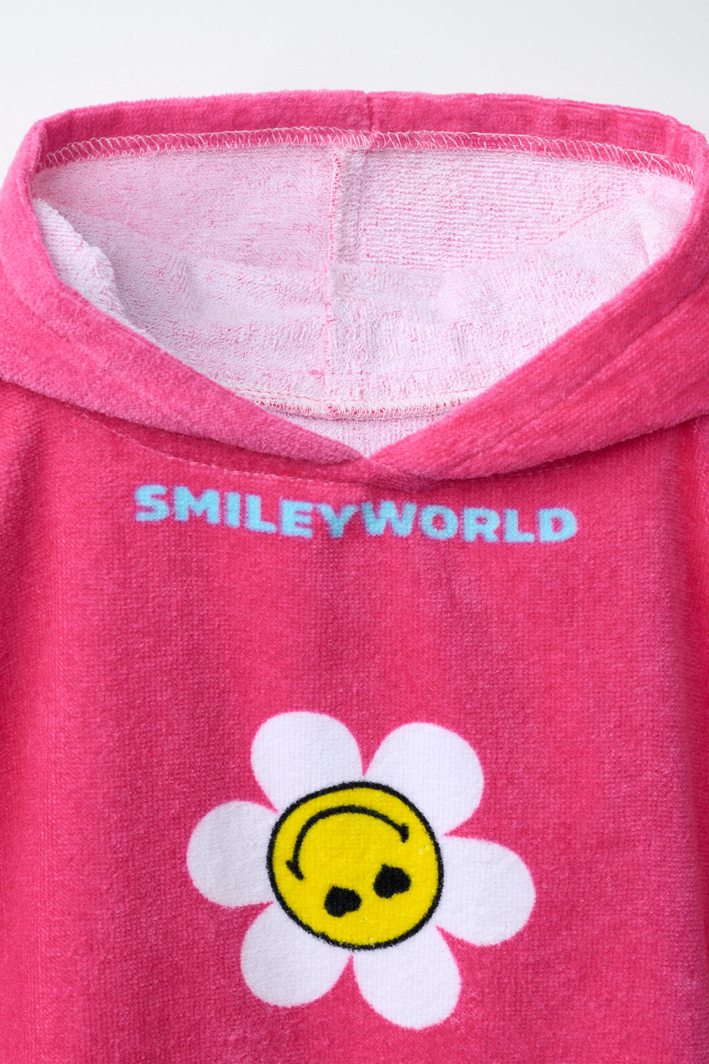 PONCHO TOALLA SMILEYWORLD ® / Fucsia - Zara фото 4