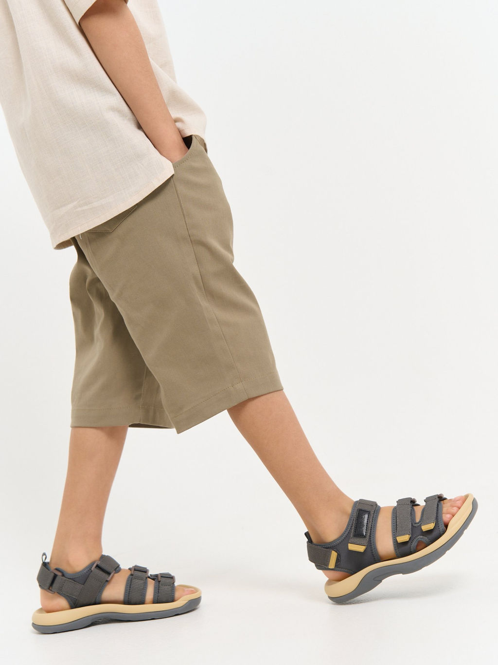 Сандалии Графит на липучке - Bungly фото 12