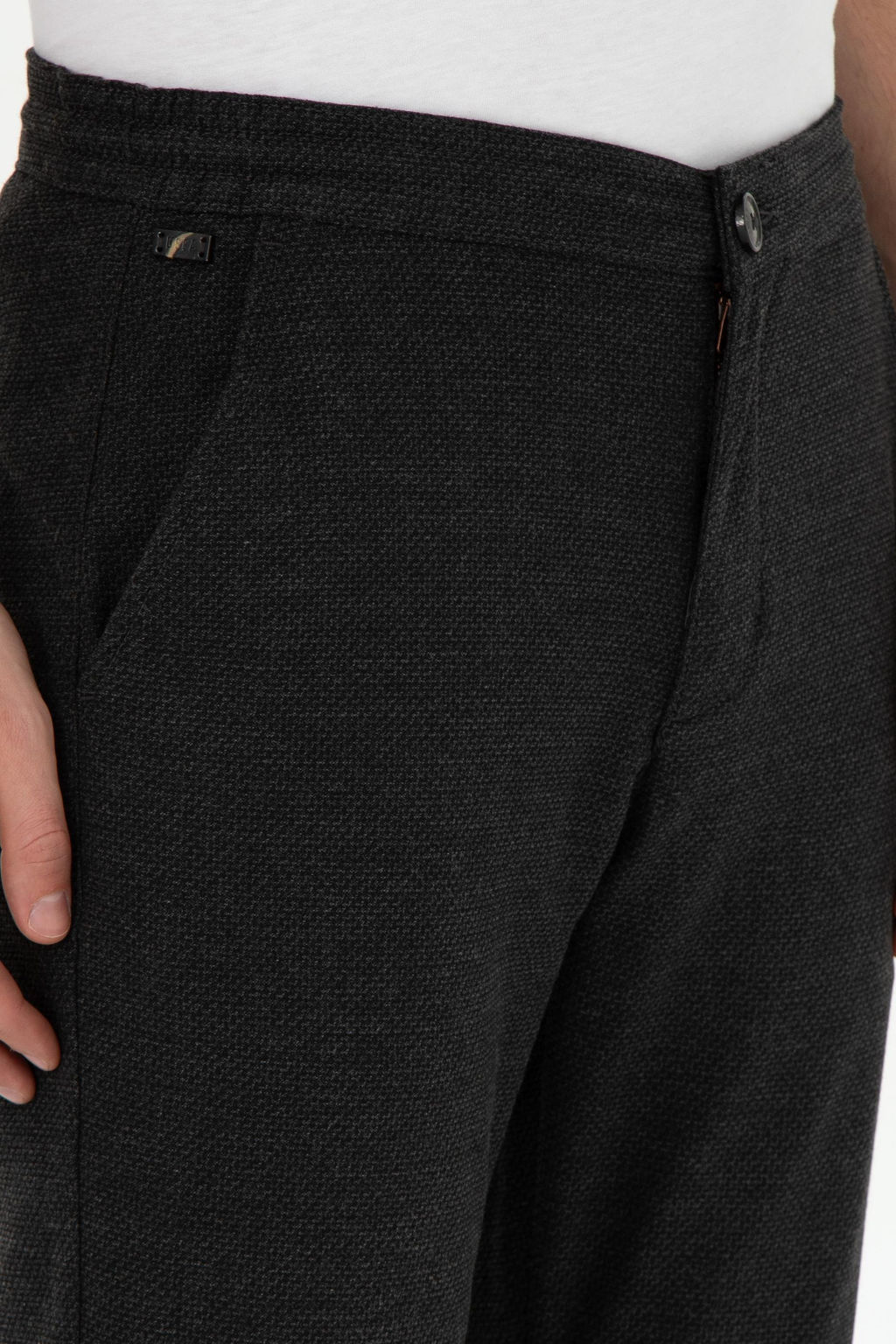Мужские брюки из плотной ткани антрацитового цвета Неожиданная скидка в корзине - U.s. polo assn фото 5