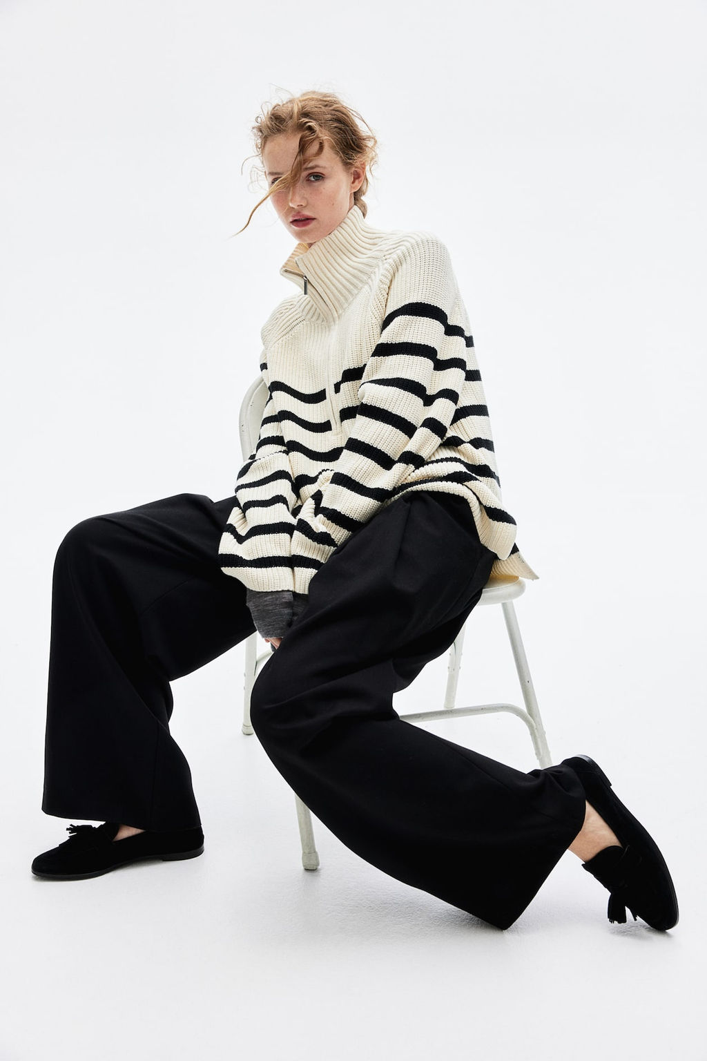 Pleat-front twill trousers - H&m фото 2