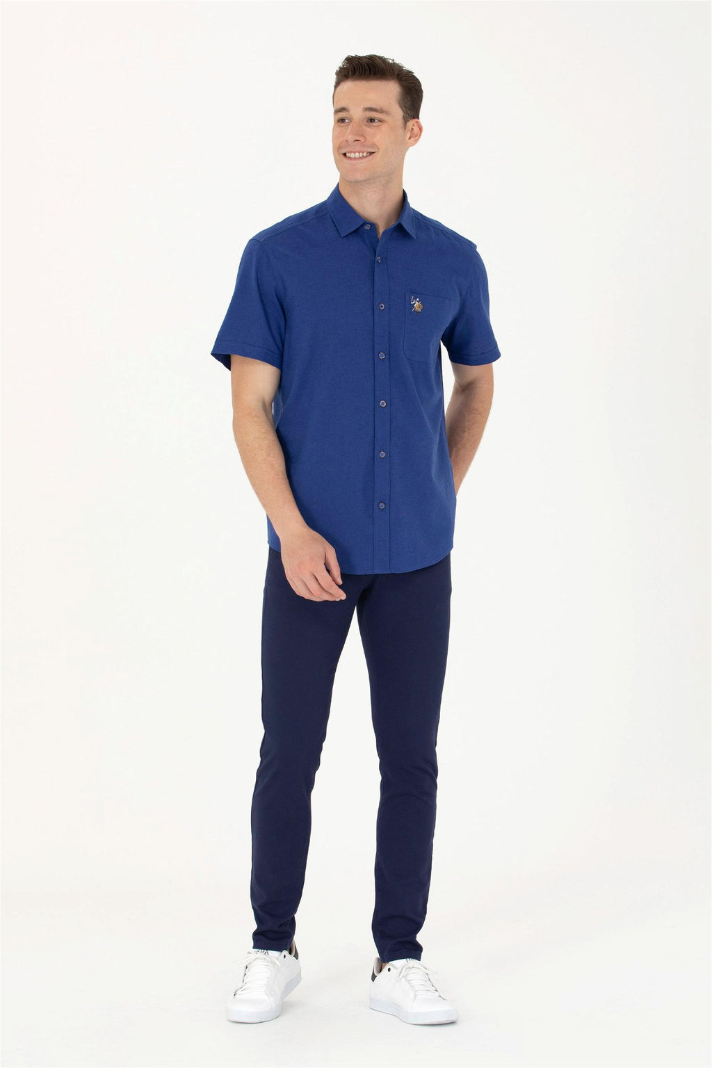 U. S. Polo Assn Мужские темно-синие брюки из плотной ткани - U.s. polo assn фото 8