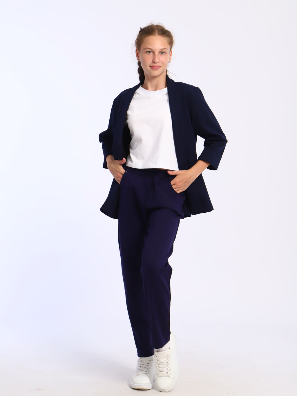 Брюки Натали-1 синий - Ладошки фото 3