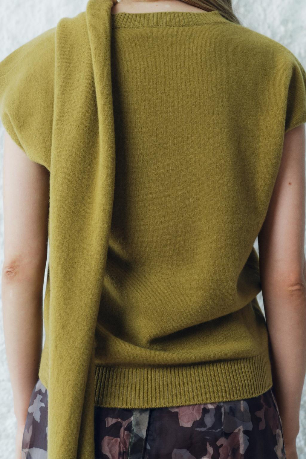 100% WOOL SCARF KNIT TOP - Zara фото 3