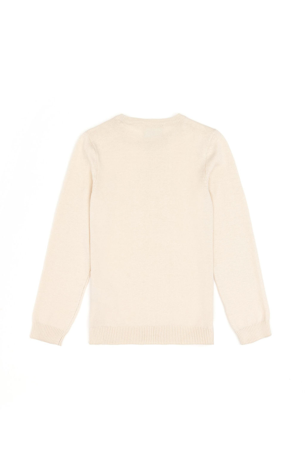 Кремовый базовый свитер для девочек Неожиданная скидка в корзине - U.s. polo assn фото 3