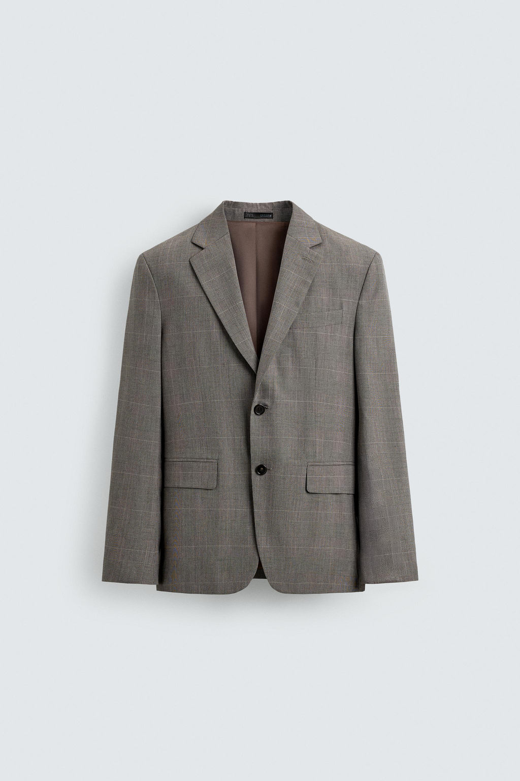 BLAZER TRAJE CUADROS / Marr?n - Zara фото 7