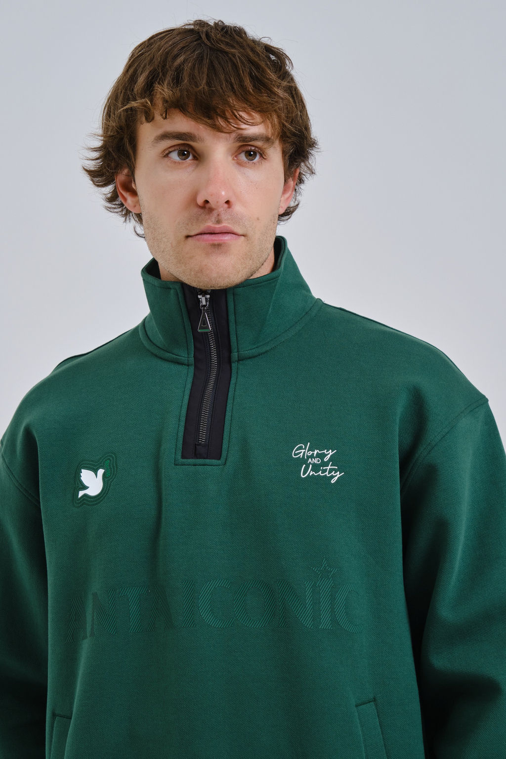 Свитшот Зеленый ICONIC Sweatshirt - Anta фото 2