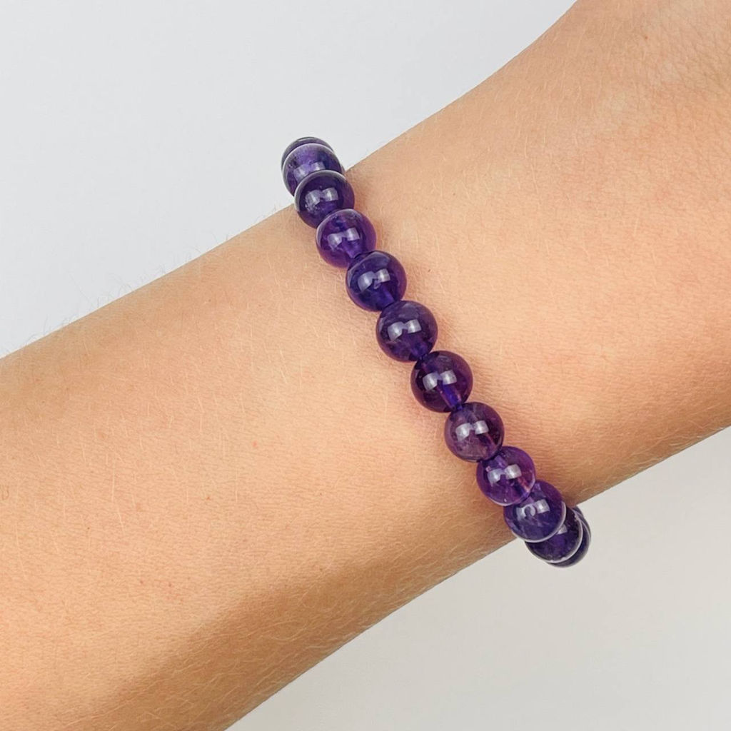 Браслет из камня Аметист 17 см +