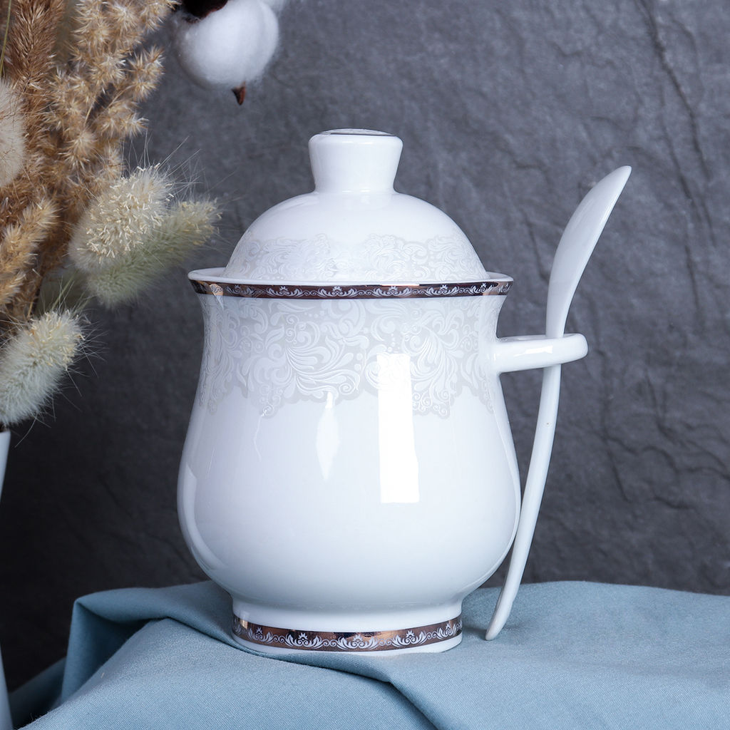 Сахарница 320 мл с ложкой / TW-2109 /уп 48/ - Галеонтрейд фото 4