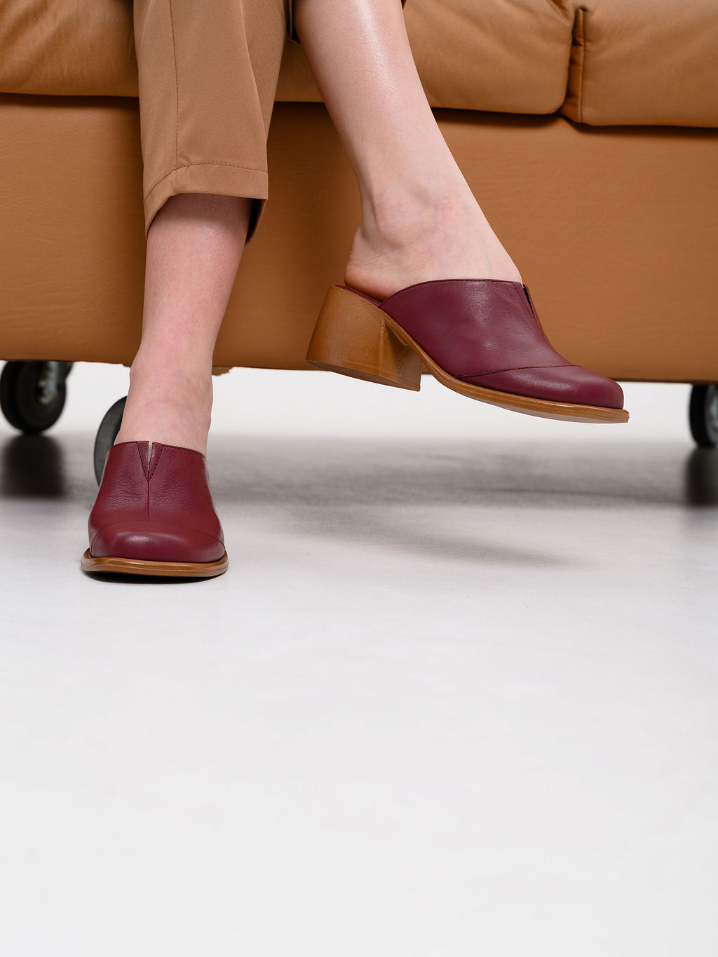 Сабо 5132.23663br.Гнилая вишня+коричневый