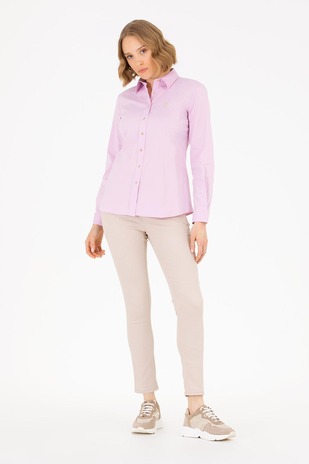 U. S. Polo Assn Женская базовая рубашка с длинным рукавом Magnolia - U.s. polo assn фото 3