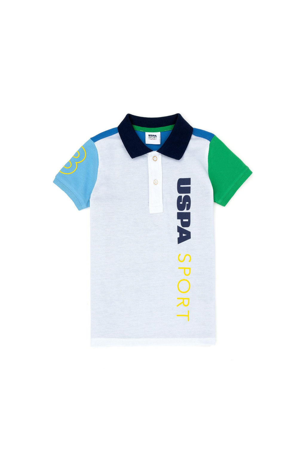 U. S. Polo Assn Белая футболка с воротником-поло для мальчика - U.s. polo assn фото 2