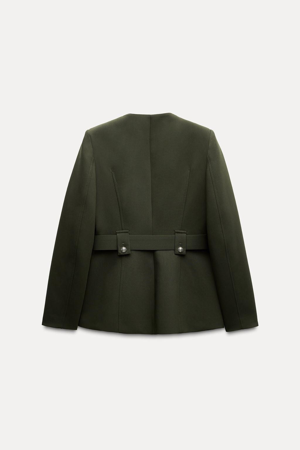 BLAZER WITH WIDE BELT - Zara фото 7