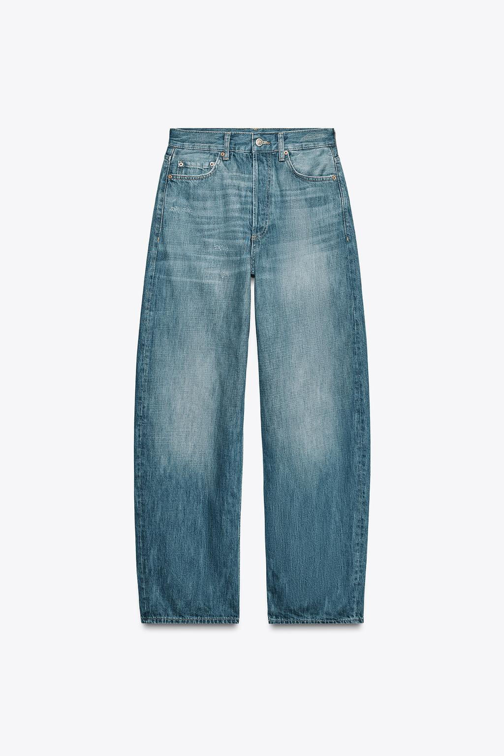 JEANS ZW COLLECTION RELAXED MID-WAIST - Zara фото 7