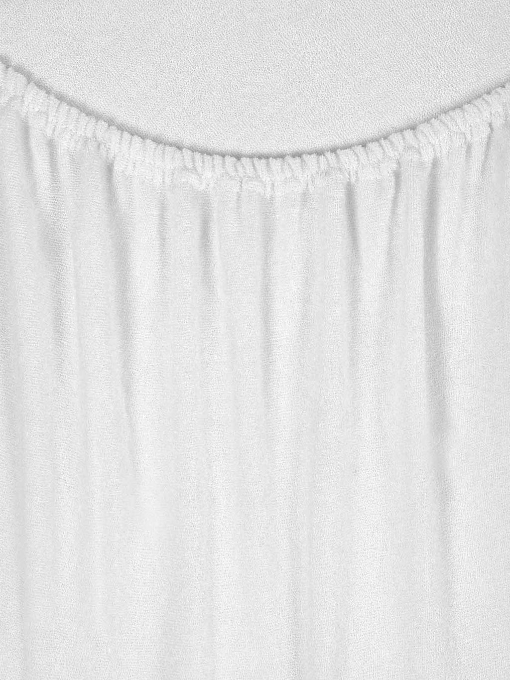 Простыня на резинке Махра - Молоко 180х200х20