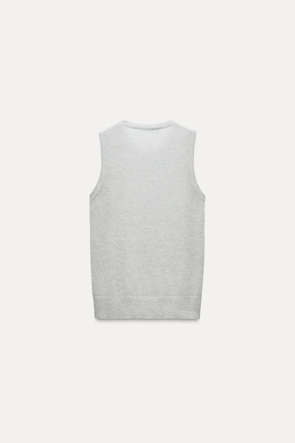 FINE KNIT WOOL AND ALPACA BLEND TOP - Zara фото 8