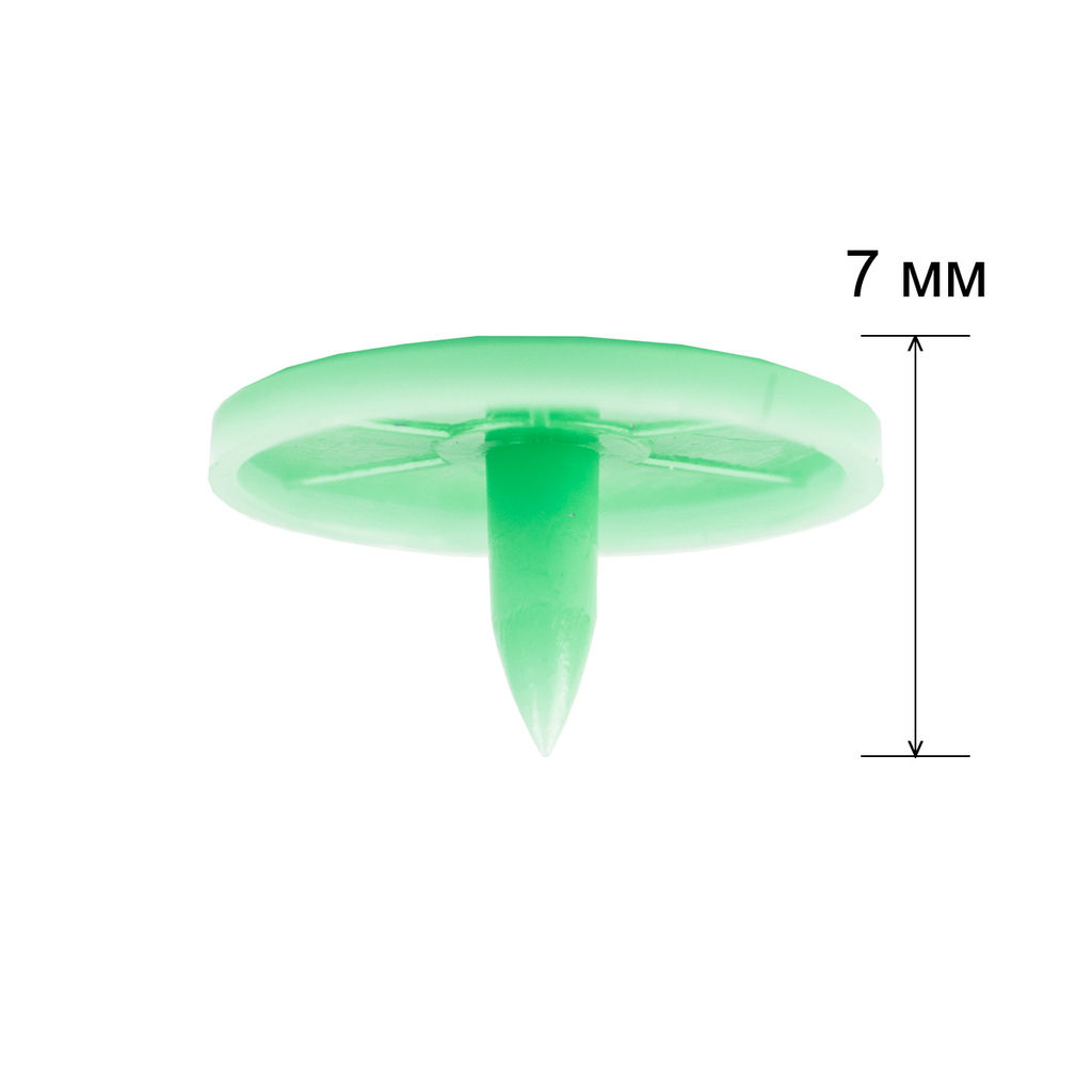 Кнопка Micron POM-15/500 Кнопки пластиковые пластик d 15 мм 500 шт. № 009 салатовый