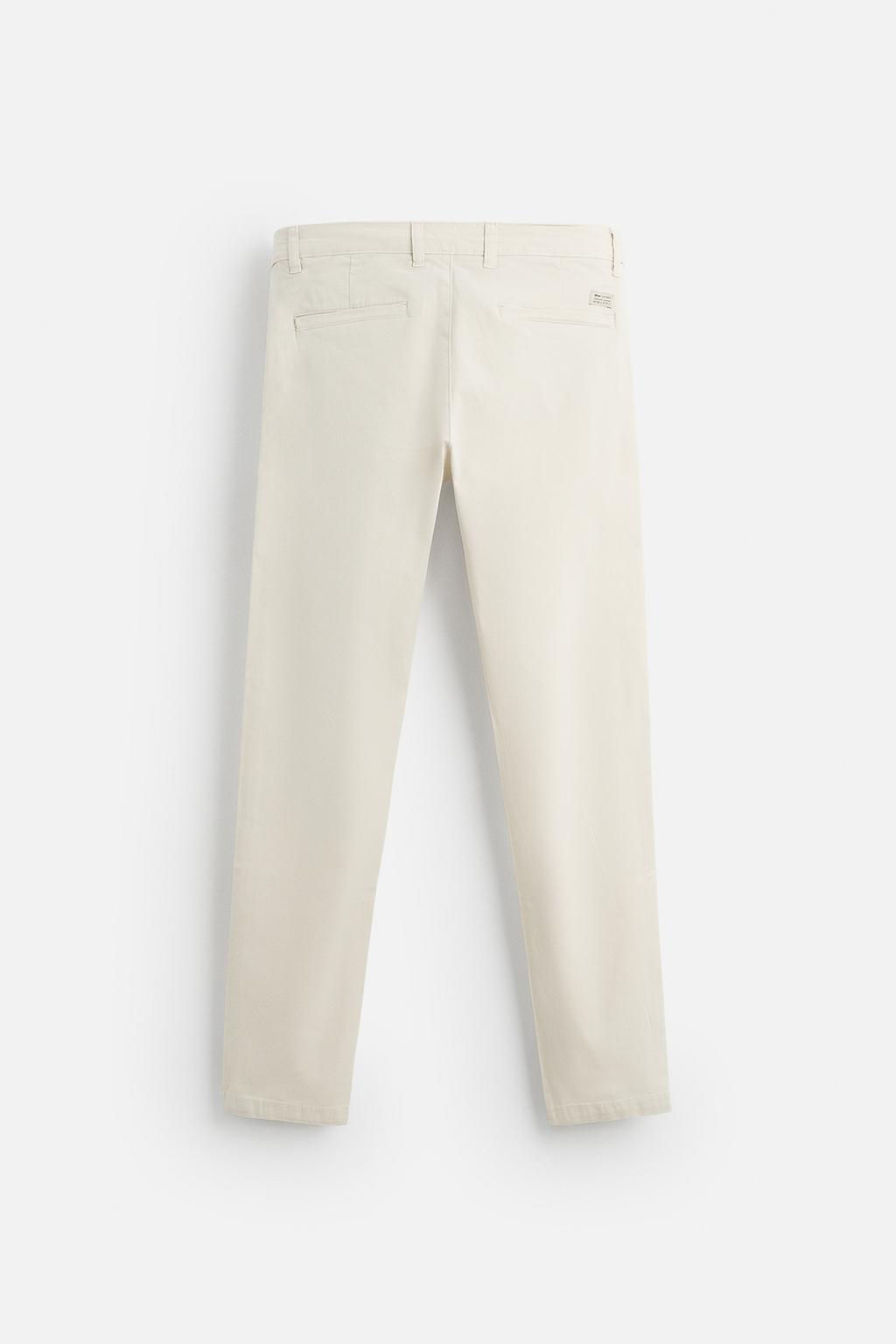 SKINNY FIT CHINO TROUSERS - Zara фото 8