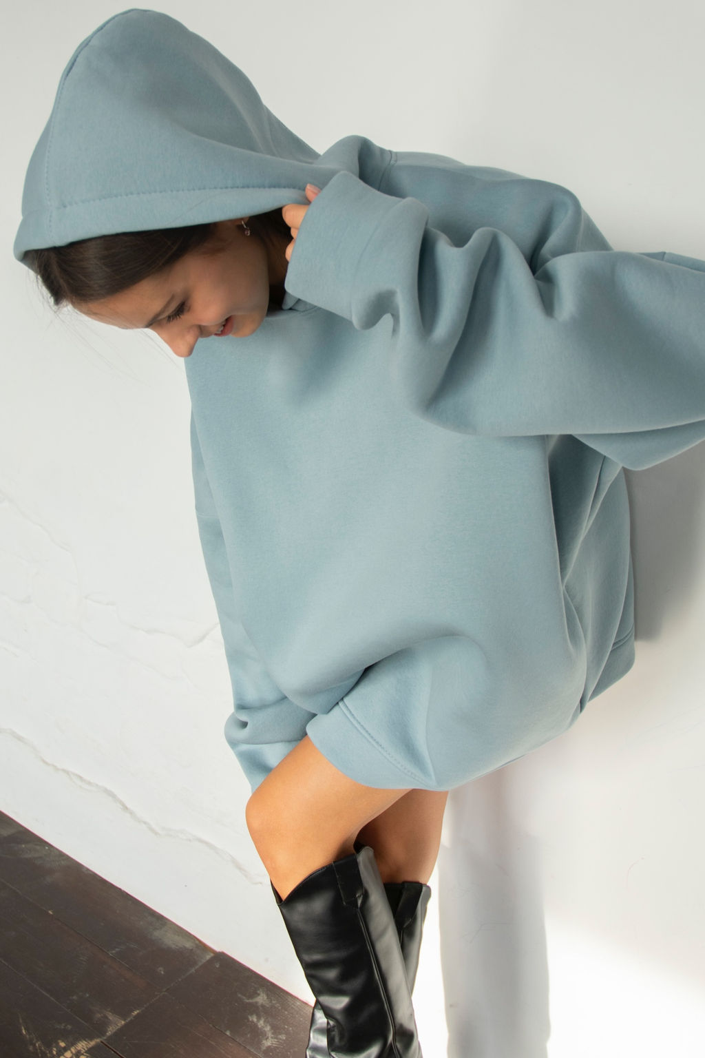 Толстовка FRIENDLY 013/06/Пыльно-голубой - M&G all natural фото 2