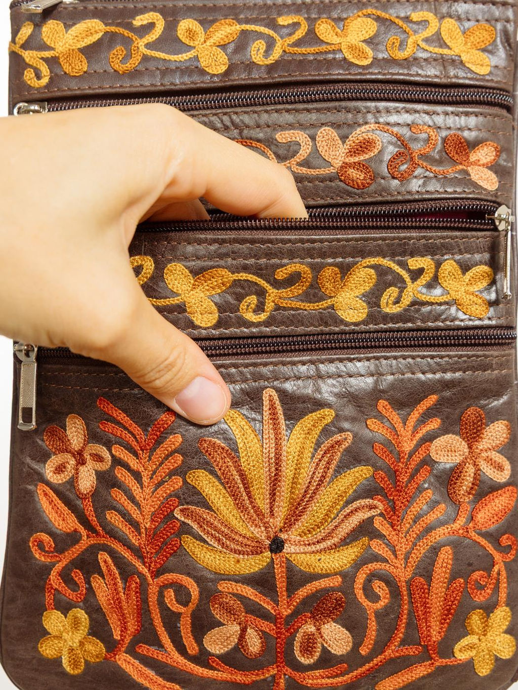 Сумка натуральная кожа через плечо №1114/55 - Ганг фото 5