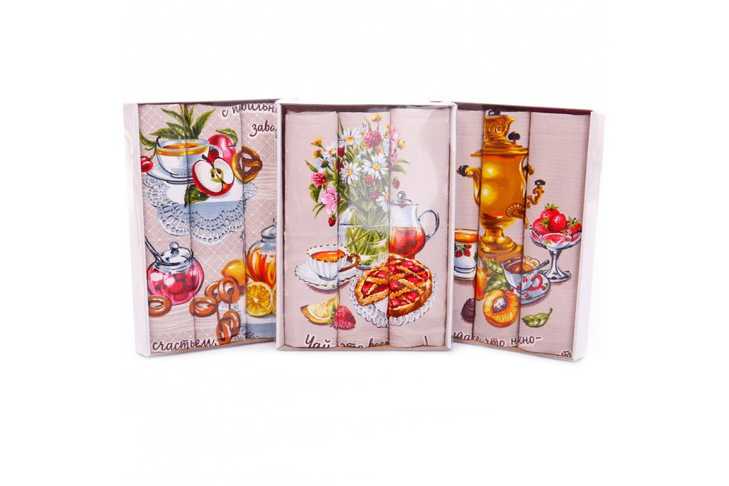 Набор полотенец Рогожка-Купон в коробке арт. РК 123 ад (12112-1)