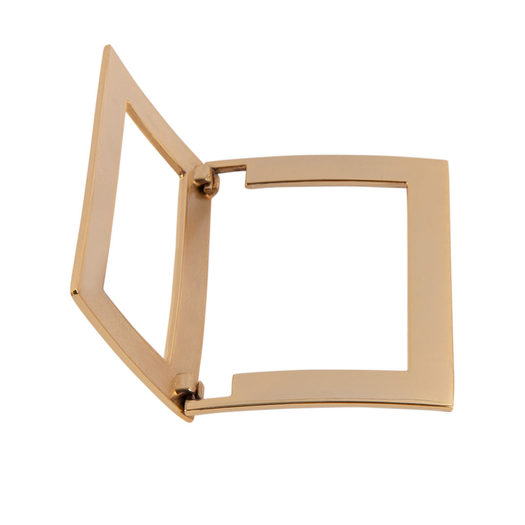 Фурнитура сумочная металл Micron GB 1111 Шлевка декоративная 49 х 65 мм 10 шт. СК/Распродажа №30 под золото