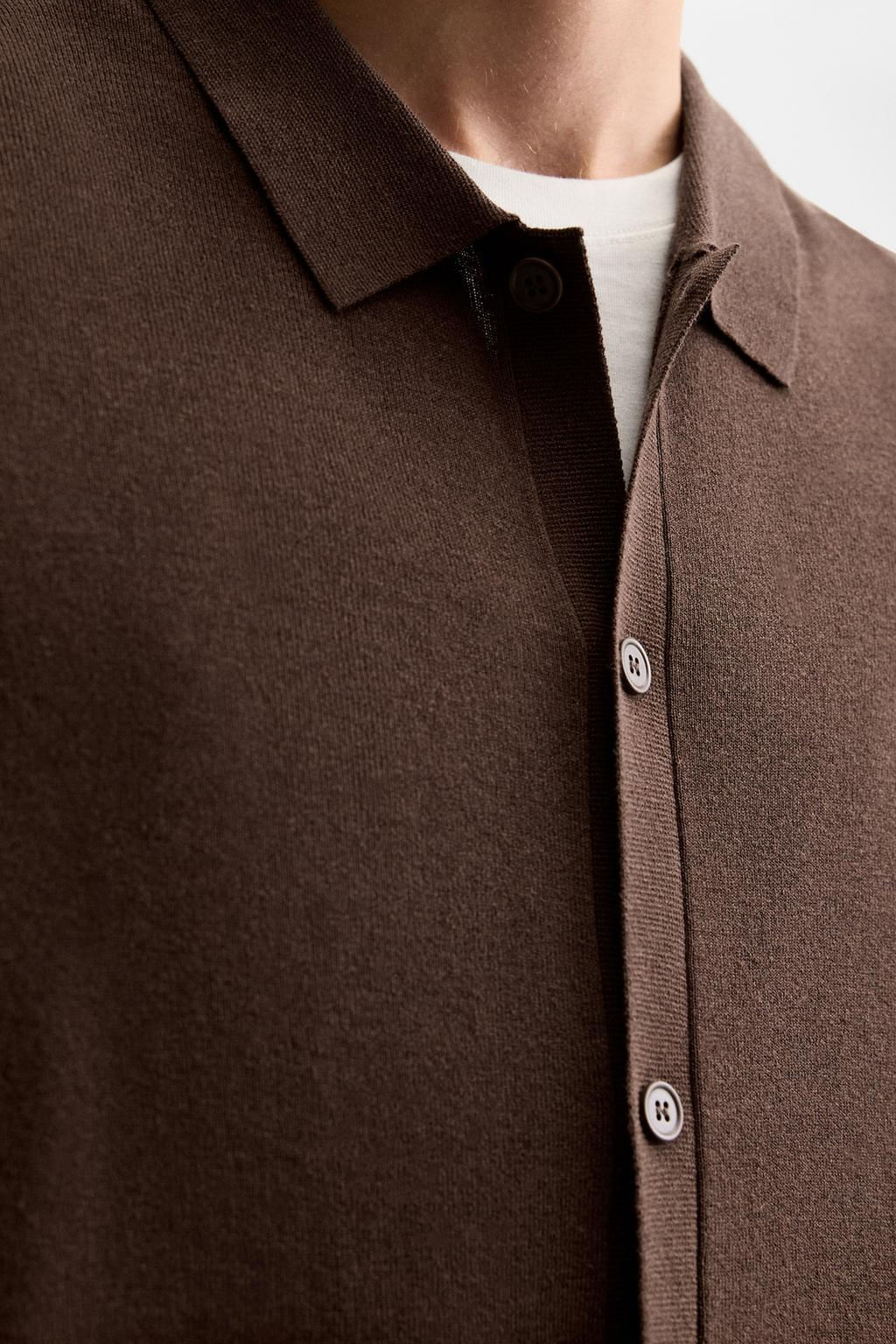 FLOWING KNIT SHIRT - Zara фото 6