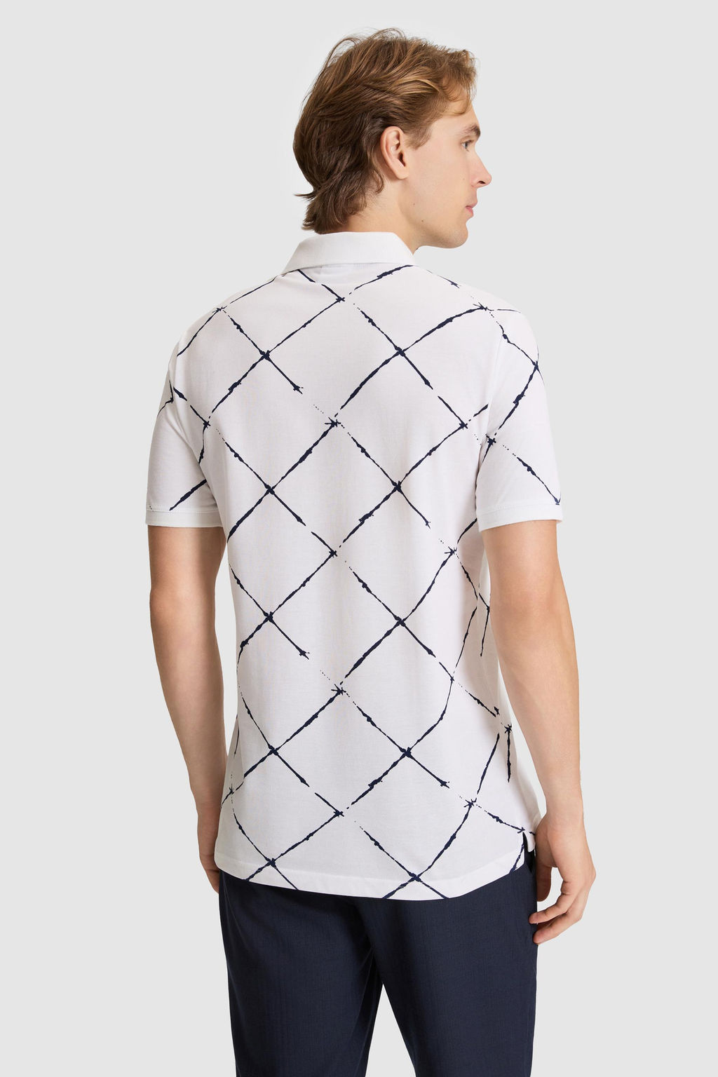 Erkek Beyaz Regular Fit Polo Yaka Ti__rt