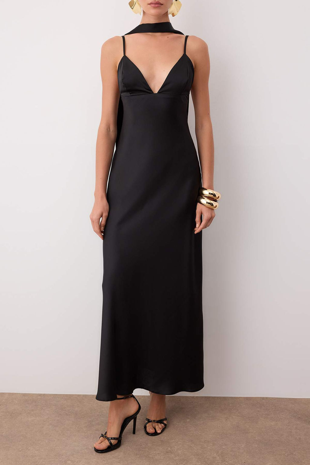 Kahverengi Sal Detayl? Saten Dokuma Maxi Abiye Gece Mezuniyet Elbisesi TPRSS25EL00312 - Trendyolmilla фото 30