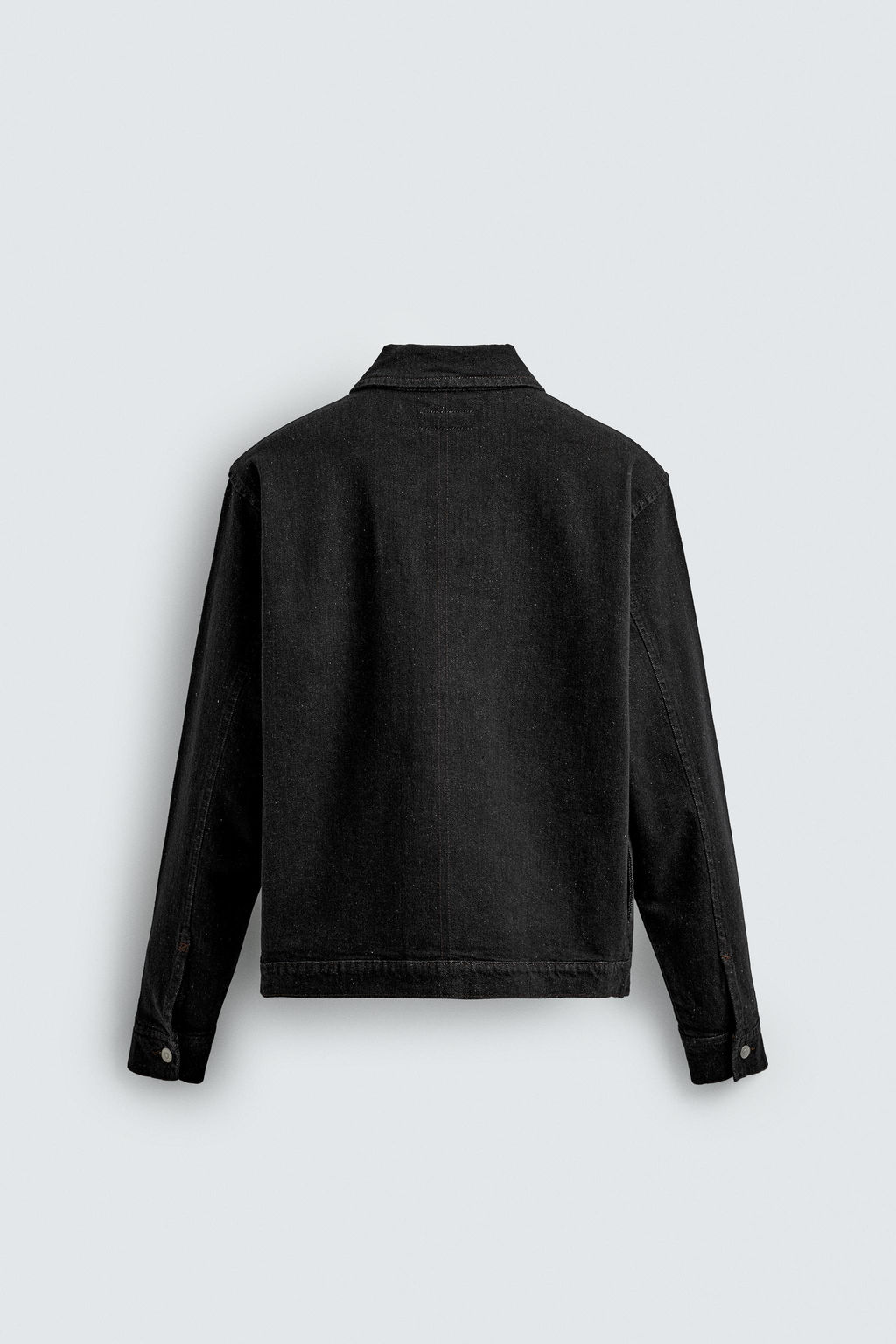 DENIM ZIP-UP OVERSHIRT - Zara фото 8