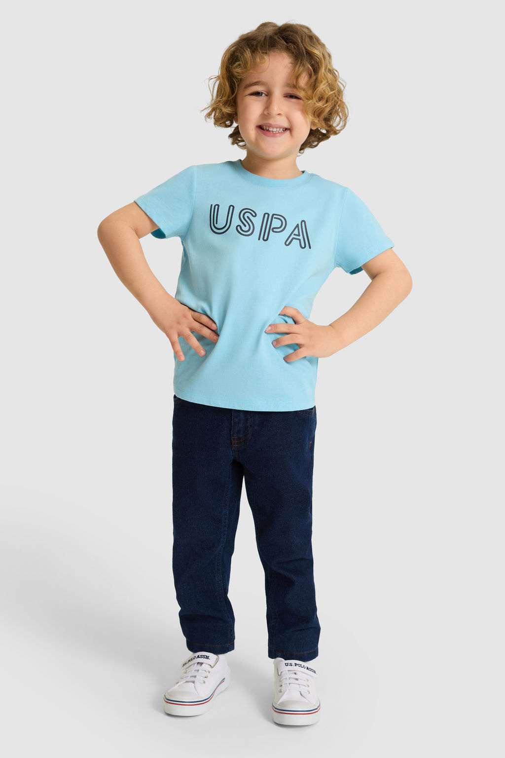 Erkek Гocuk Aqua Bisiklet Yaka Basic TiЕГrt - U.s. polo assn фото 4