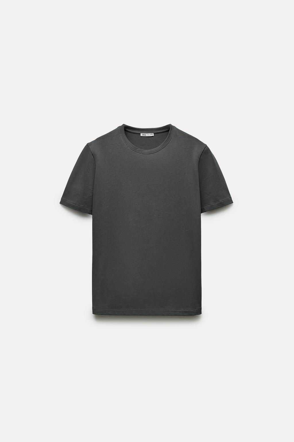 HEAVY COTTON T-SHIRT - Zara фото 28