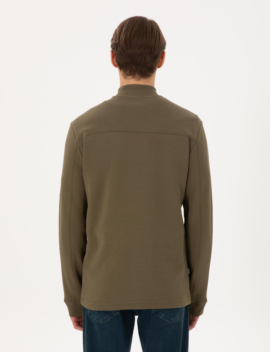 Koyu Haki Regular Fit Sweatshirt - Pierre cardin фото 5