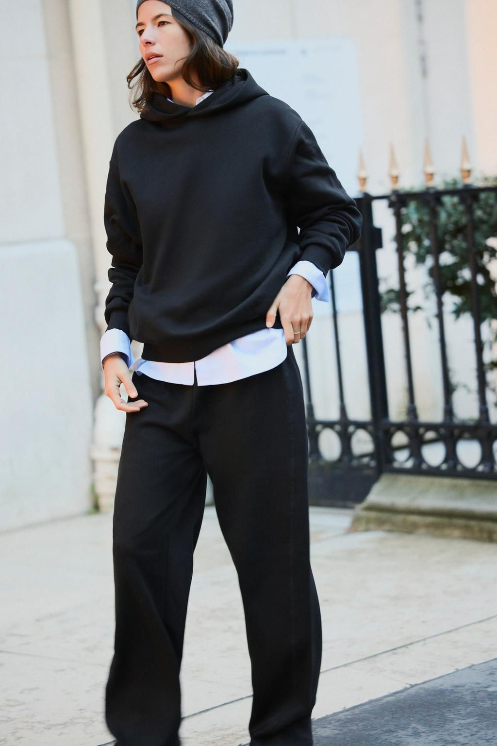 STRAIGHT PLUSH TROUSERS - Zara фото 11