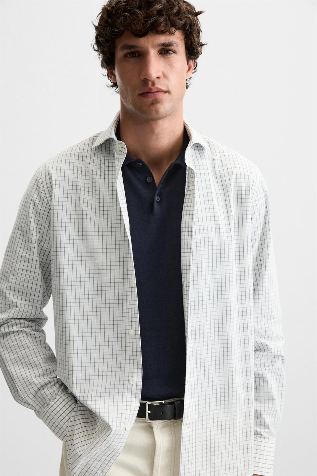 CHECK SLIM FIT SHIRT - Zara фото 5