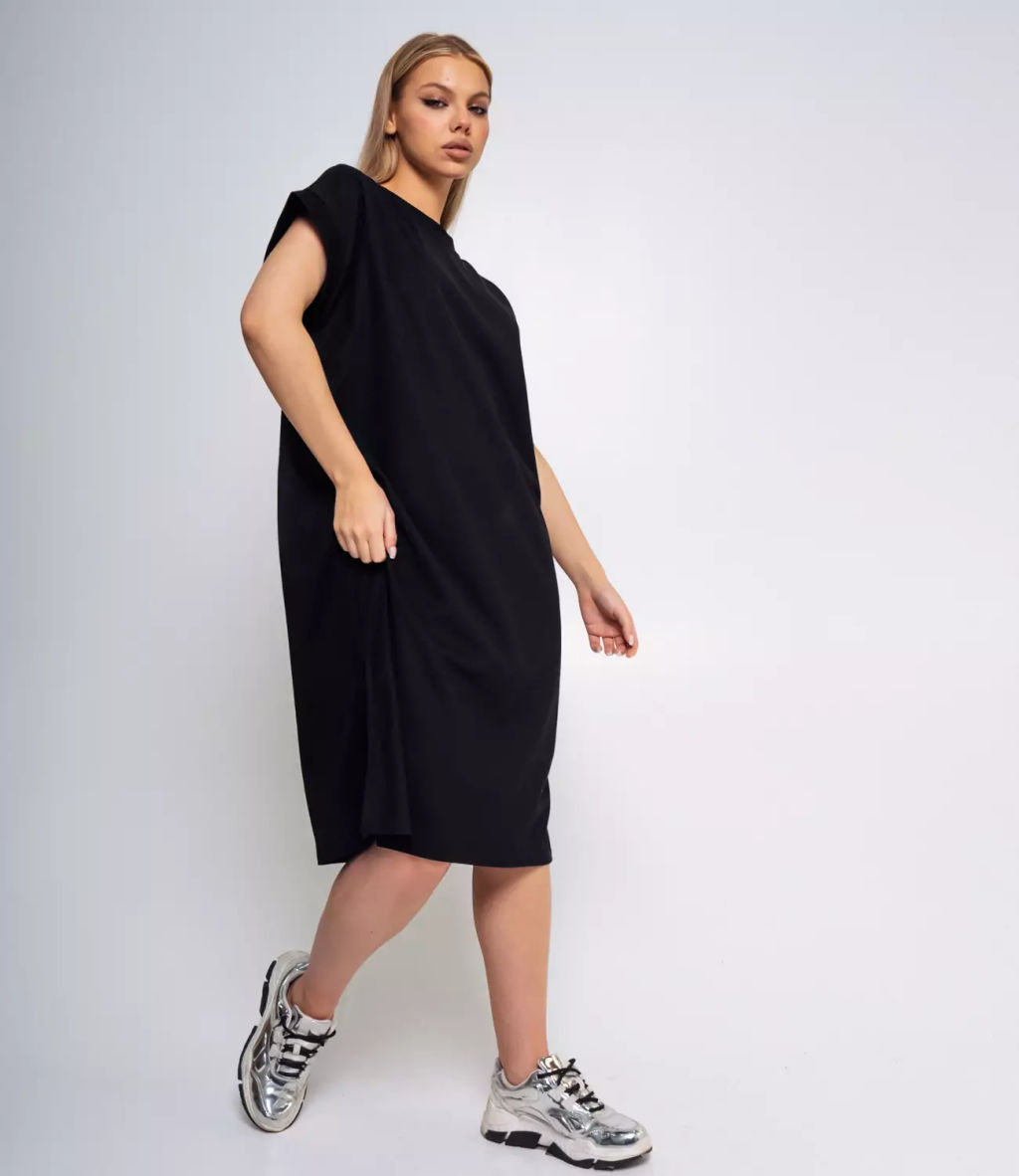 Платье #КТ2024-18, чёрный