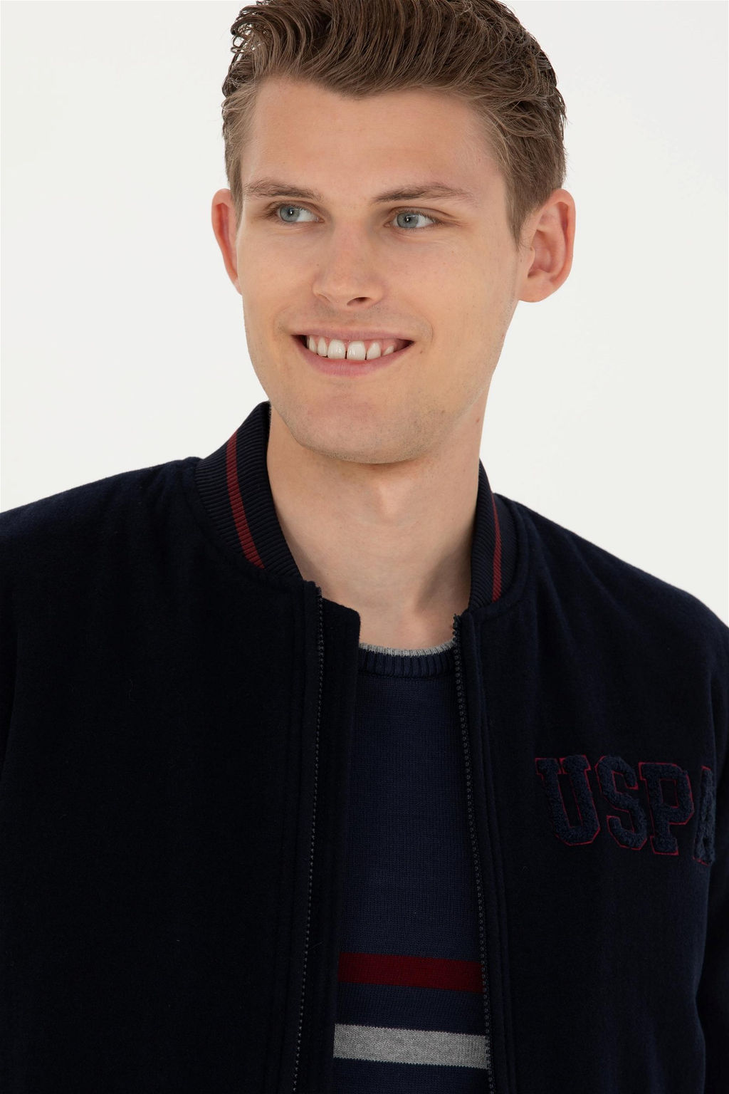 U. S. Polo Assn / Мужское темно-синее пальто Stamp - U.s. polo assn фото 9