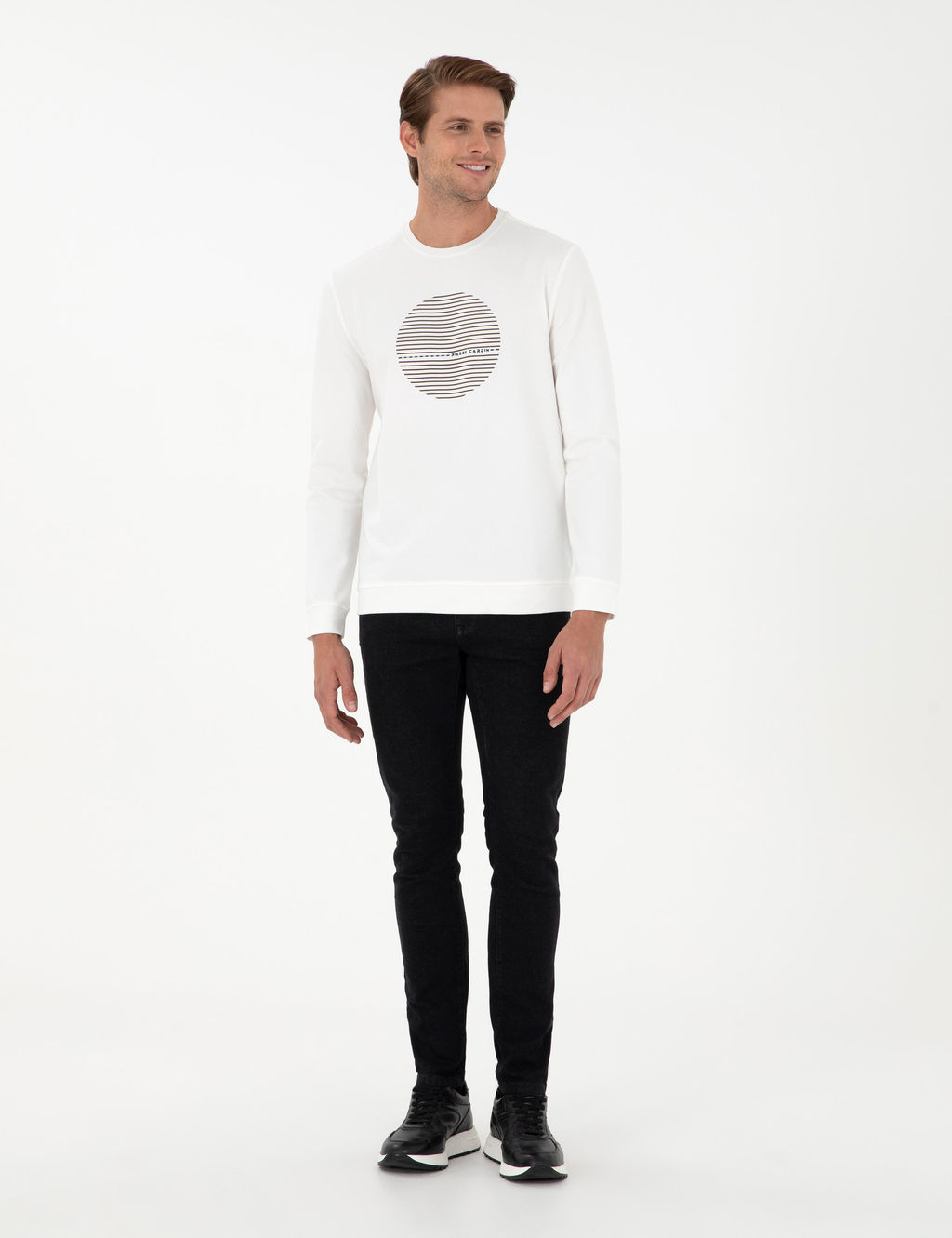 Ekru Regular Fit Sweatshirt - Pierre cardin фото 4