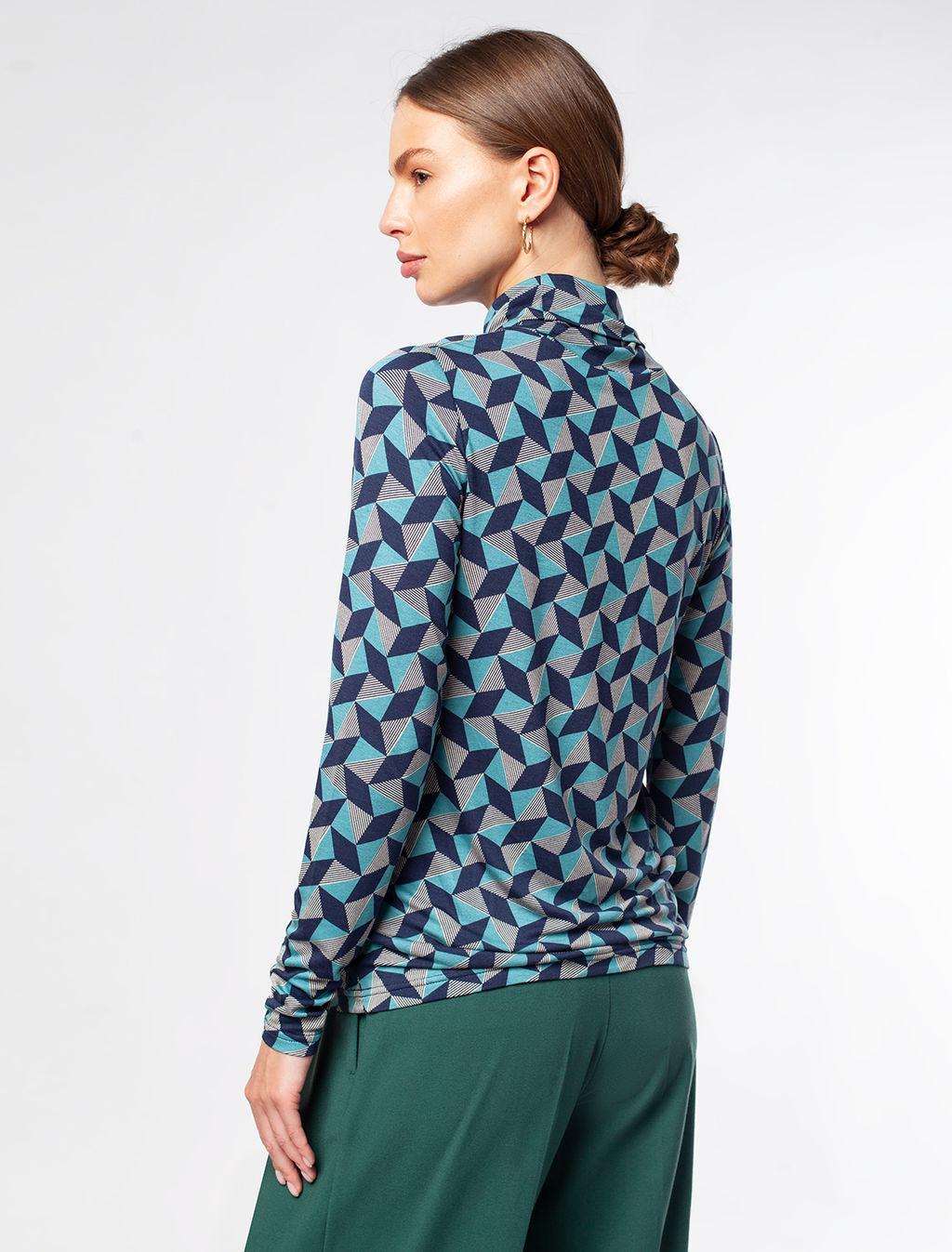 VILATTE / Водолазка из трикотажной вискозы с эластаном  фото 4