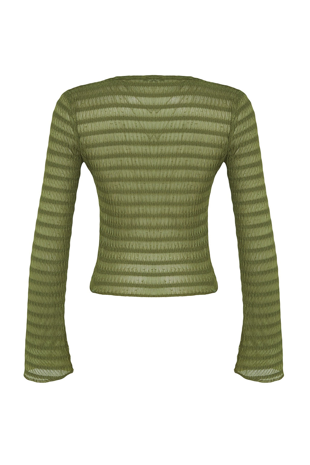 Trendyolmilla Ekru Premium Baglama Detayl? Dokulu V Yaka Esnek Orme Bluz TWOSS23BZ00796  фото 12