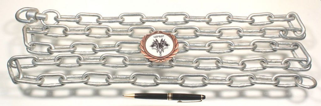 Цепь метал. 7*42 чёрная 3 м. Мир Цепей 2000251100742