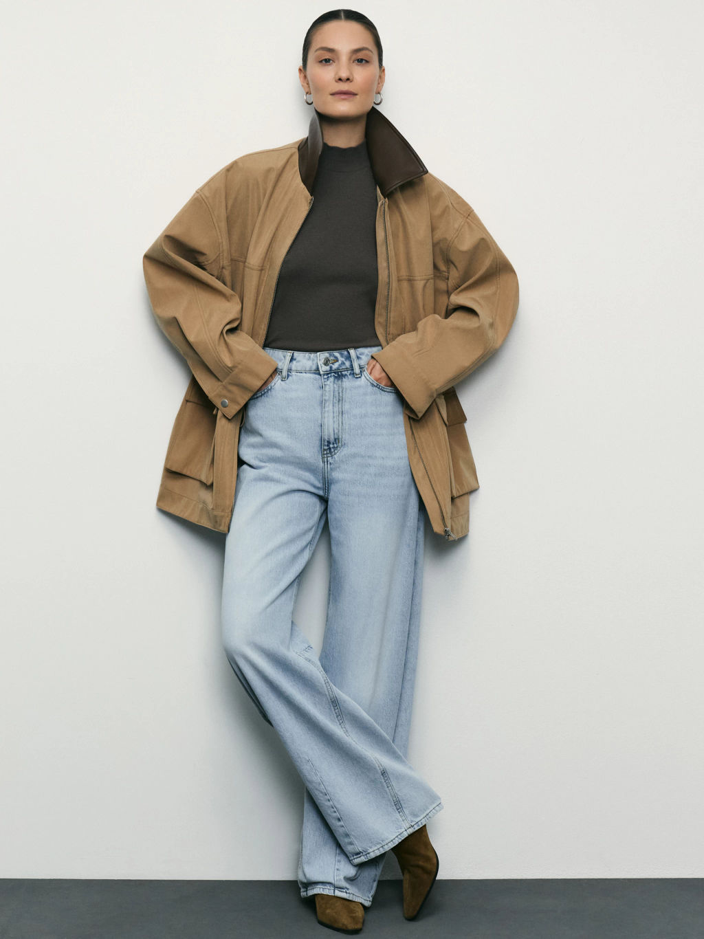 Джинсы barrel с высокой посадкой / Zarina  фото 2