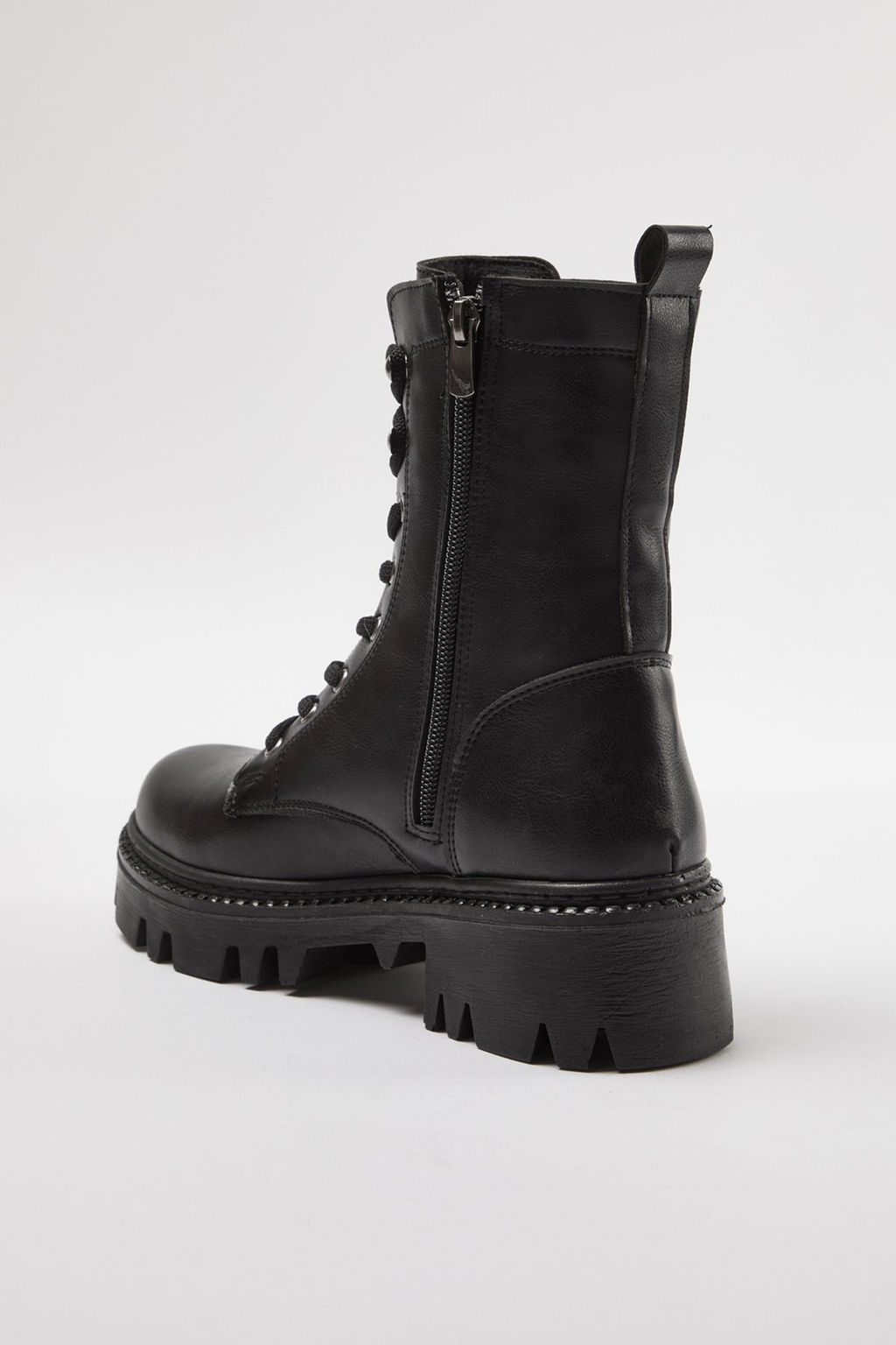 Trendyolmilla Shoes Siyah Fermuar ve Bagc?k Detayl? Kad?n Postal Bot TAKAW25BO00025  фото 10