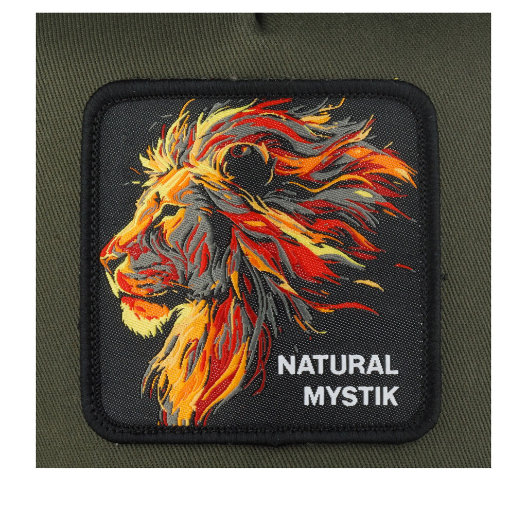 Бейсболка CAPSLAB арт. CL/BEA/1/PCT/MYS Premium Natural mystik (оливковый / черный)