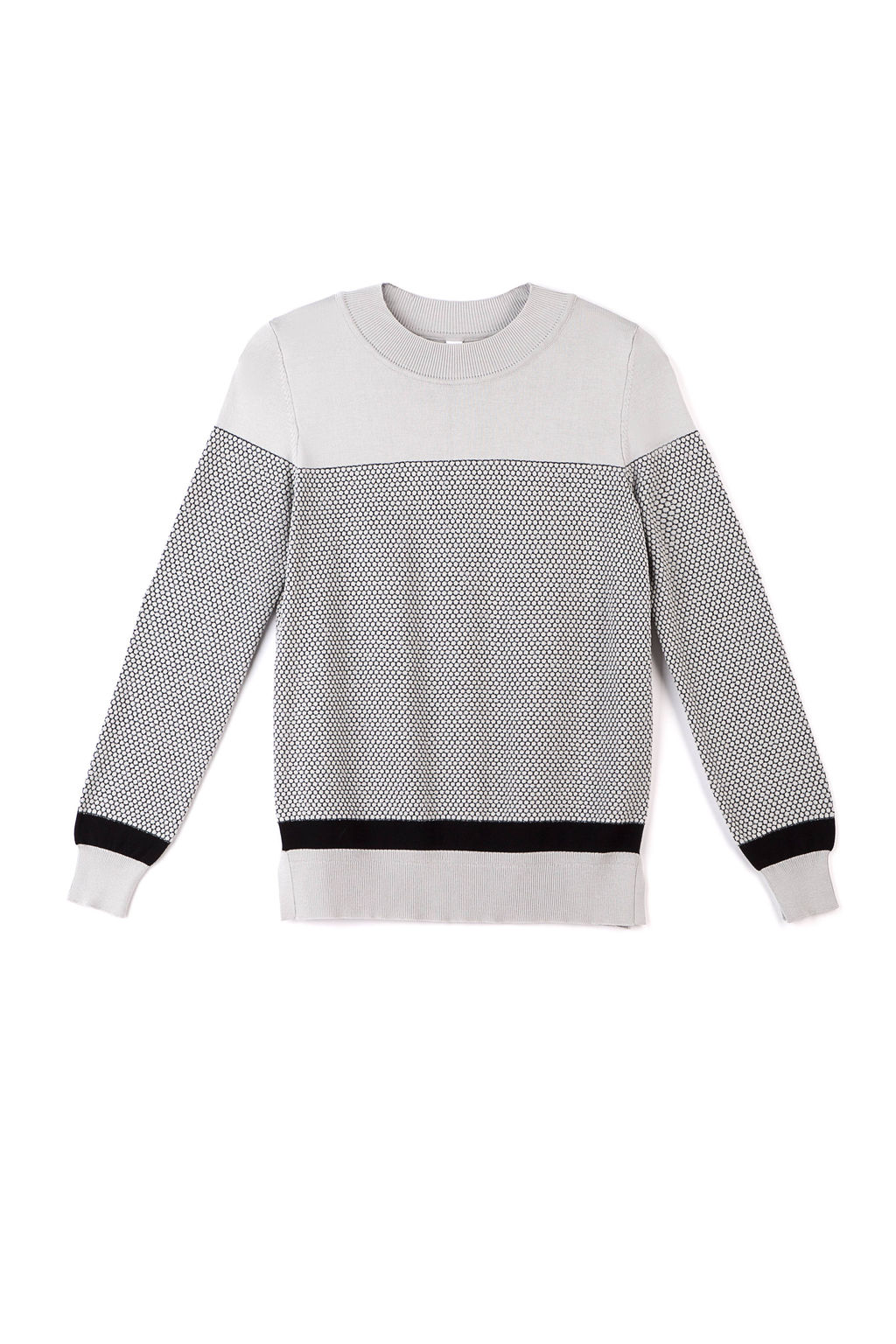 CONTE Экстрамягкий фактурный джемпер с металлическим блеском 035 серый - Conte elegant фото 3