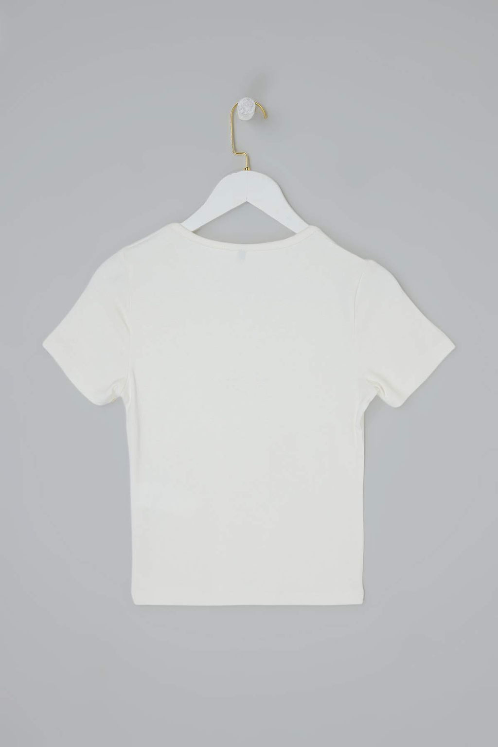 Wardrobe Essentials-Ekru Fitted/Vucuda Oturan K?sa Kollu Dugmeli Yumusak Orme Bluz TWOSS26BZ00333 - Trendyolmilla фото 2