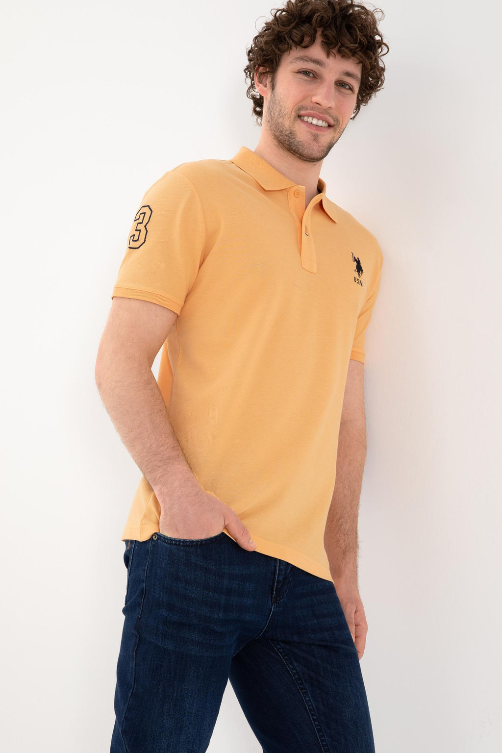 Erkek Turuncu Basic Ti__rt Sepette S_rpriz _ndirim - U.s. polo assn фото 2