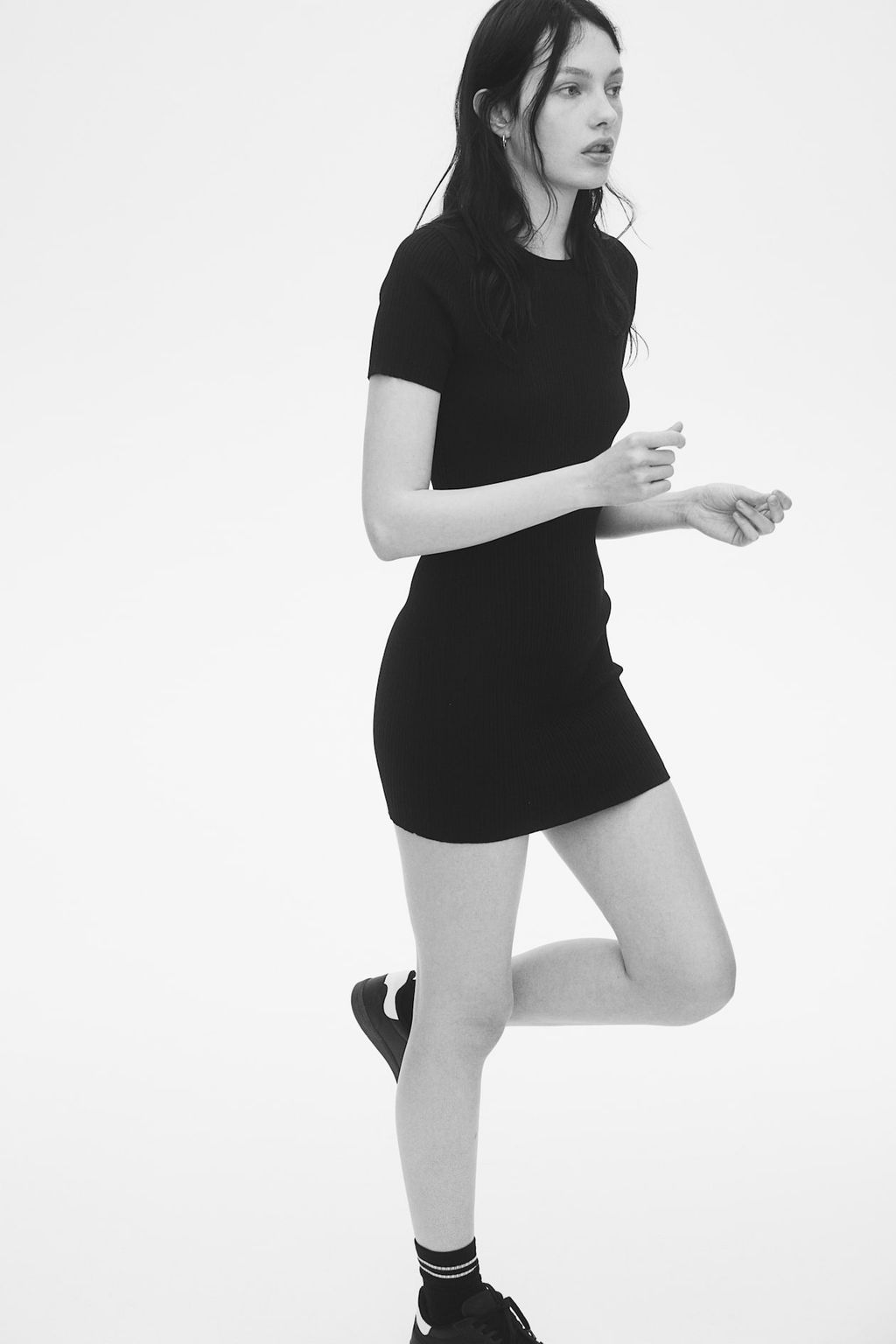 Vestido ajustado en punto de canale - H&m фото 4